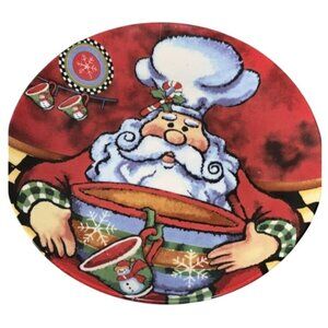 Christmas Santa Plates Set 8